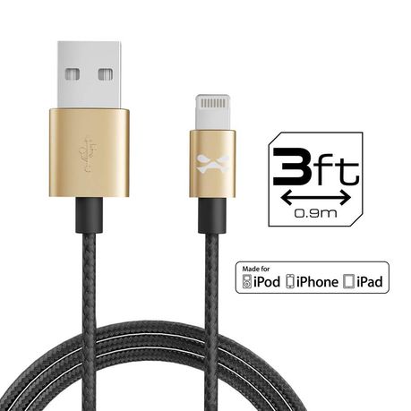 Ghostek Lightning 1m Fast Charging Braided Cable