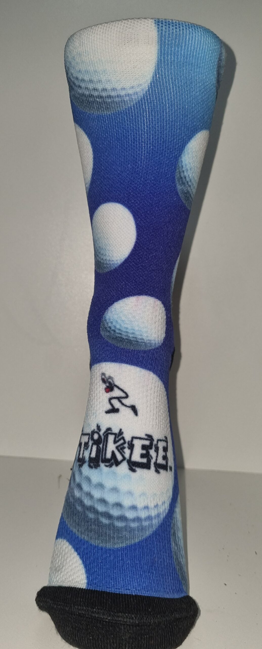 Stikee Golfer Sock - Blue and White - Quikstix