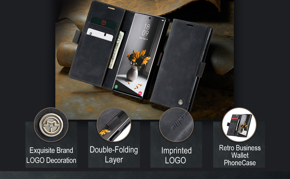 CaseMe Flip Wallet For Your Samsung S23 Ultra
