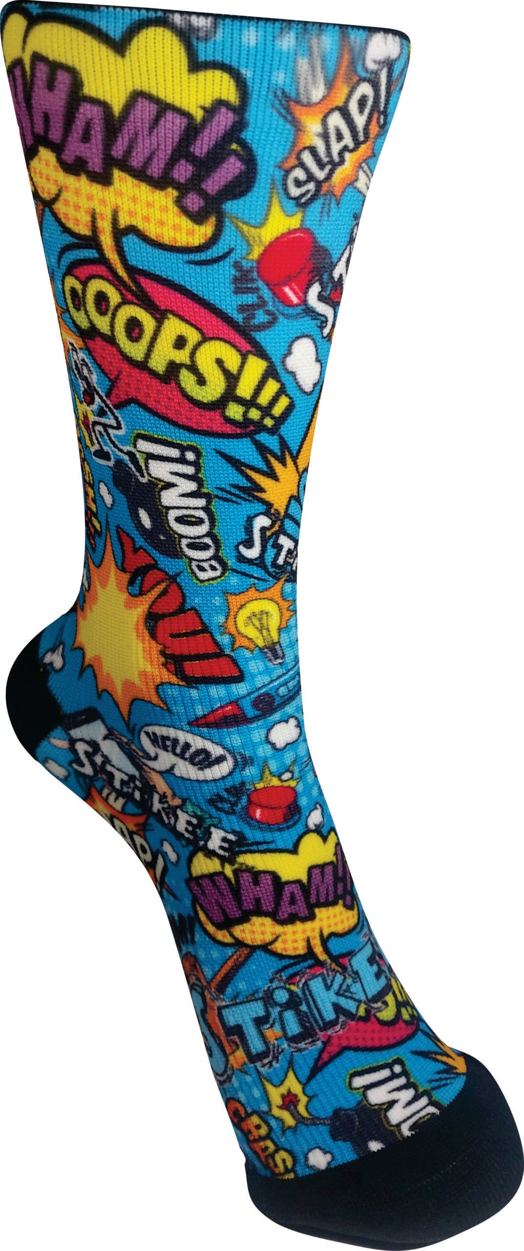 Stikee Cartoon Sock - Blue - Quikstix