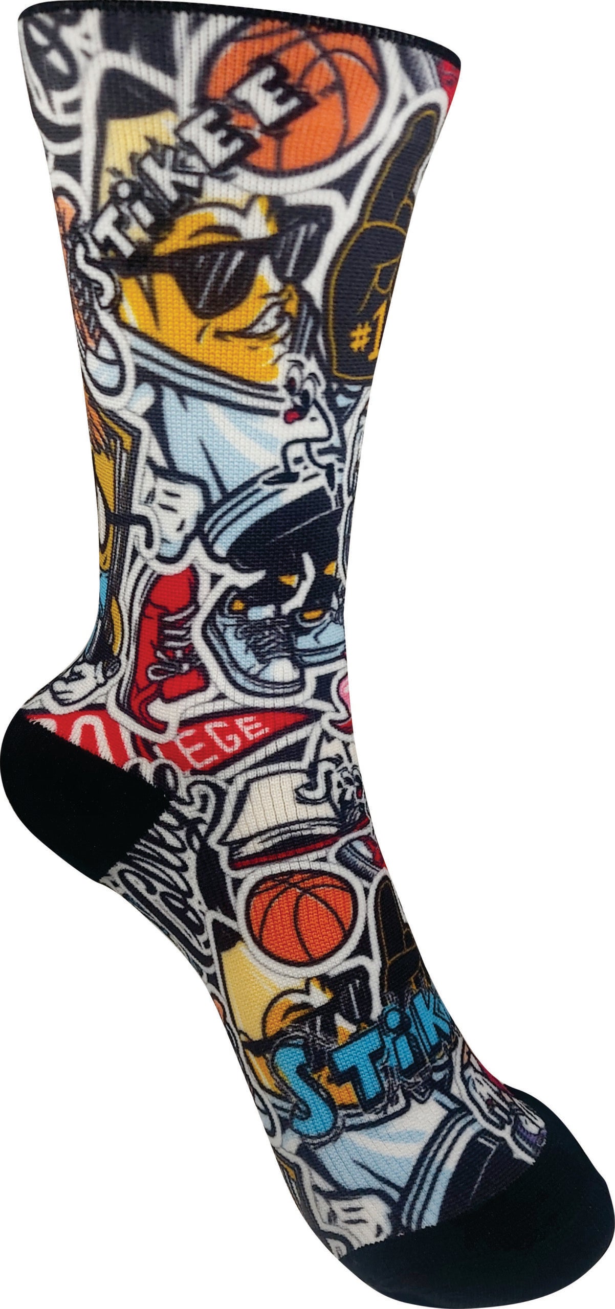 Stikee Comic Sock - Multicolour - Quikstix