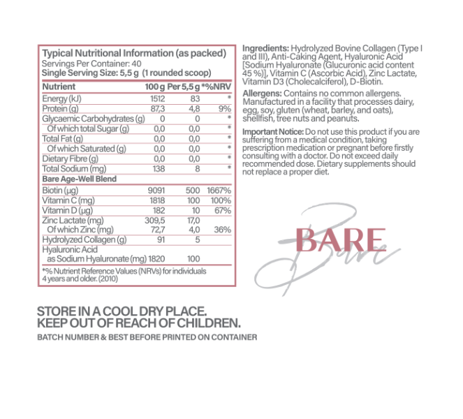 Hyaluronic Acid with Collagen 220g