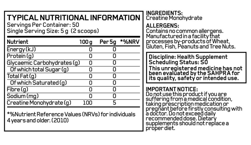 Alpha Sports Nutrition Creatine Monohydrate