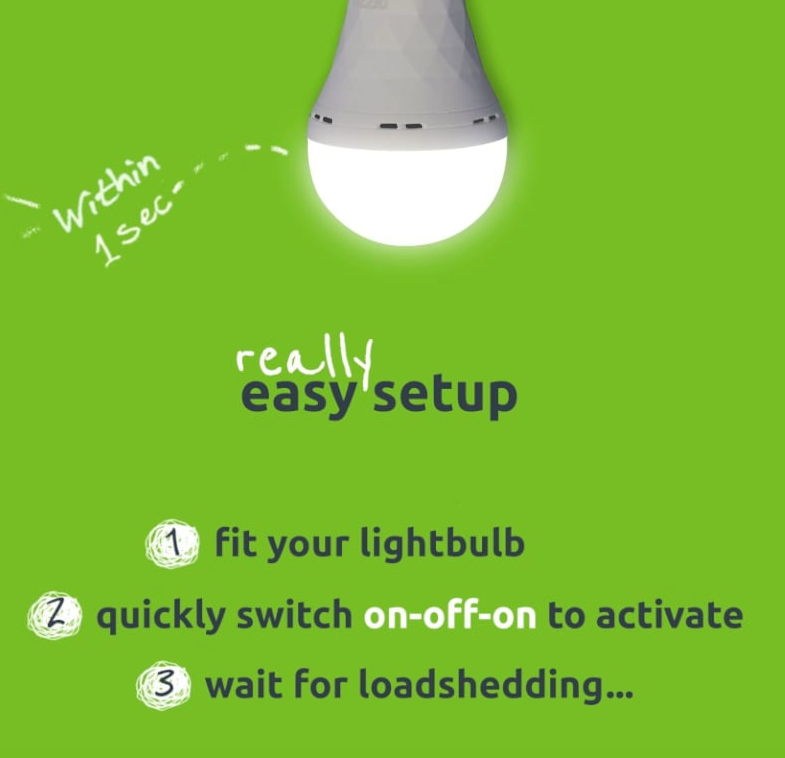 Gizzu Everglow Rechargeable Emergency Bulb-Screw-In