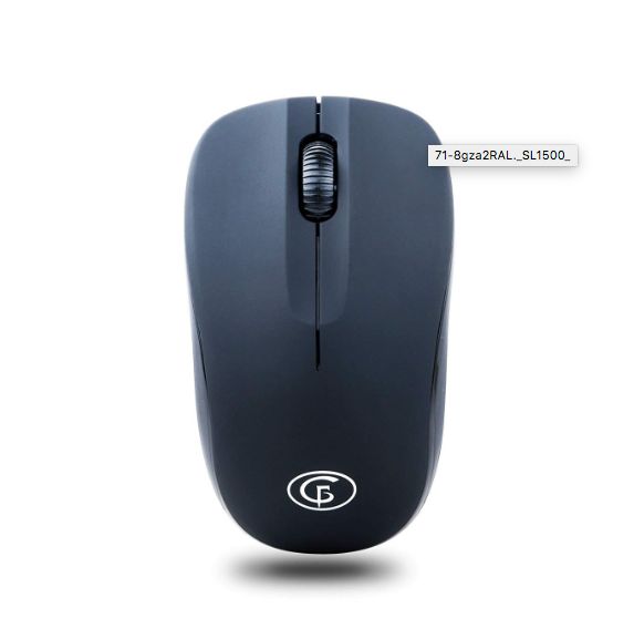 GoFreetech Wireless Basic 1600DPI Mouse – Black