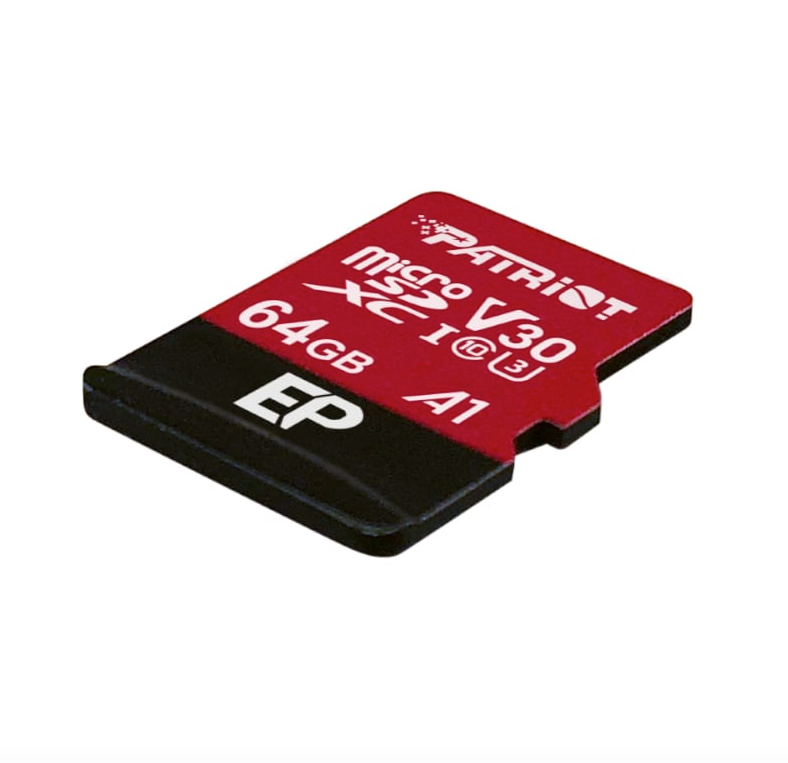 Patriot EP V30 A1 64GB Micro SDXC Card + Adapter