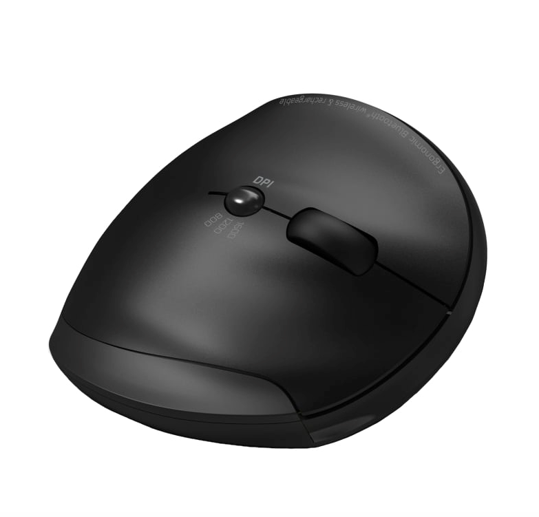 Port Connect Bluetooth Wireless Rechargeable Ergonomic Mouse