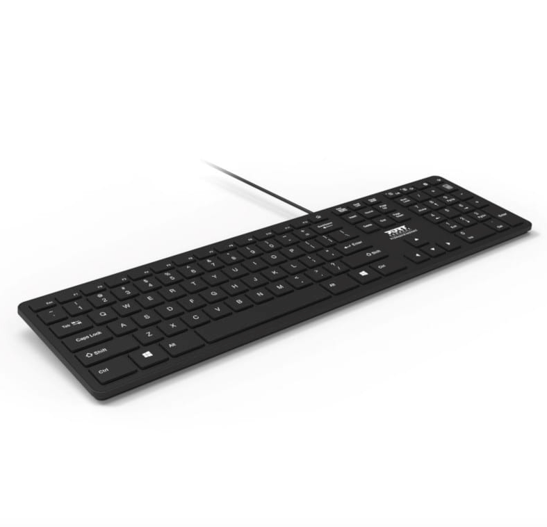 Port Connect Executive Office Wired Full-Size Keyboard