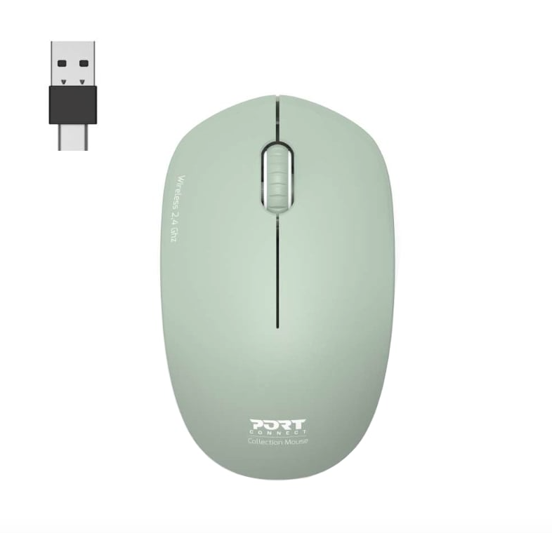 Port Connect MOUSE COLLECTION II WIRELESS Olive