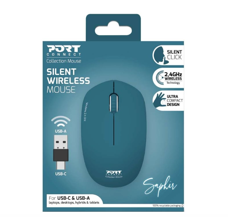 Port Connect MOUSE COLLECTION II WIRELESS Saphir