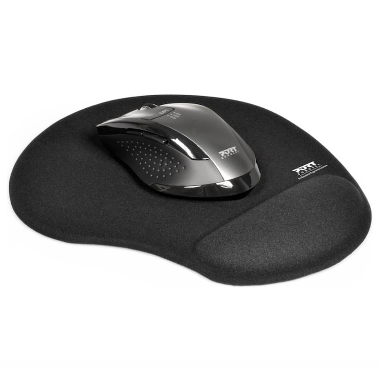 Port Ergonomic Gel Mouse Pad – Black