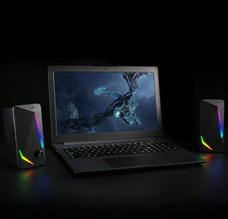 Redragon 2 Satellite RGB Gaming Speakers Waltz – Black