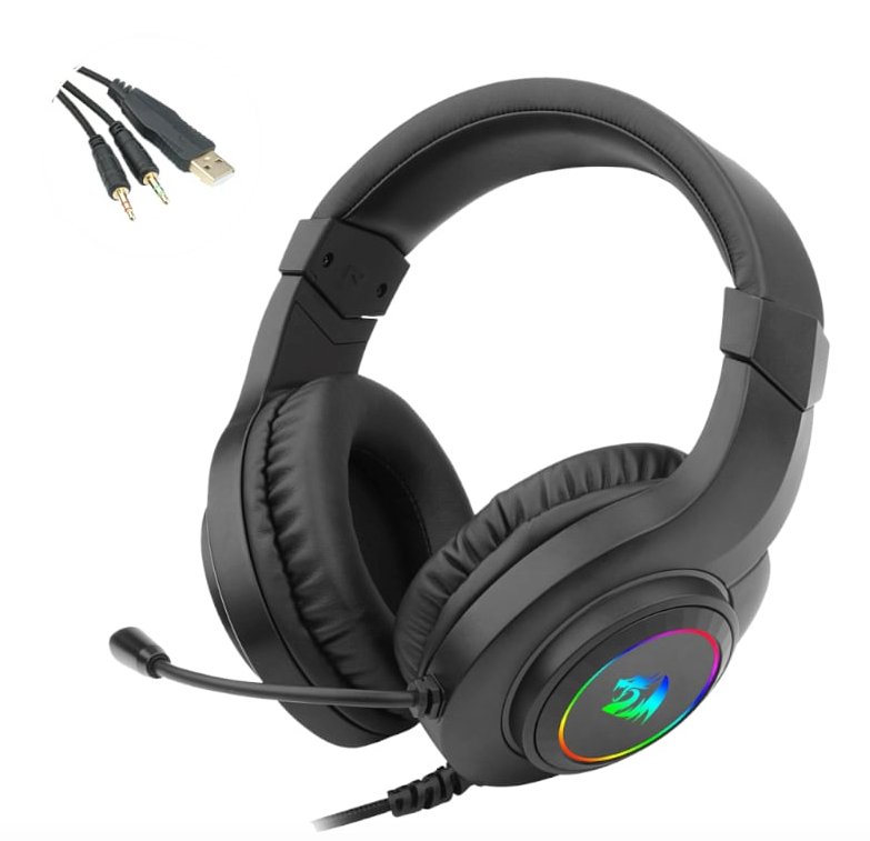 Redragon Over Ear Hylas Aux Wired Gaming Headset