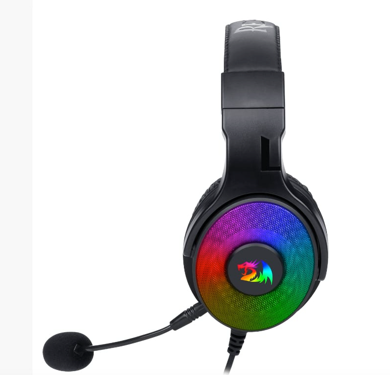 REDRAGON Over Ear PANDORA USB Aux RGB Gaming Headset – Black