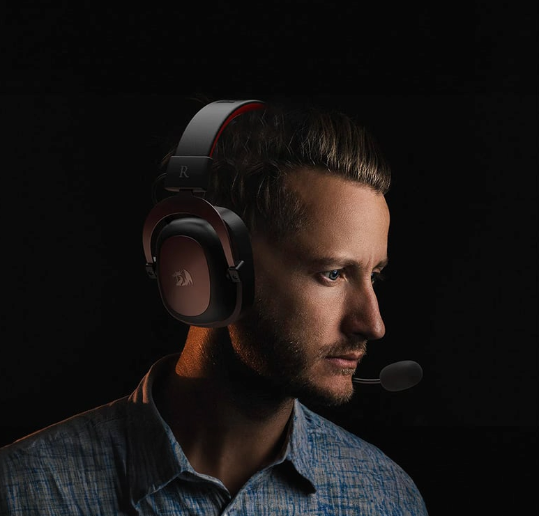 Redragon Over Ear Zeus 2 USB Wired Gaming Headset – Black