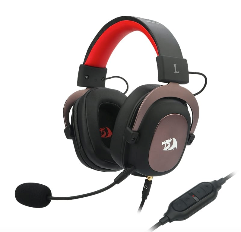 Redragon Over Ear Zeus 2 USB Wired Gaming Headset – Black