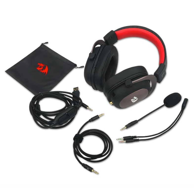 Redragon Over Ear Zeus 2 USB Wired Gaming Headset – Black