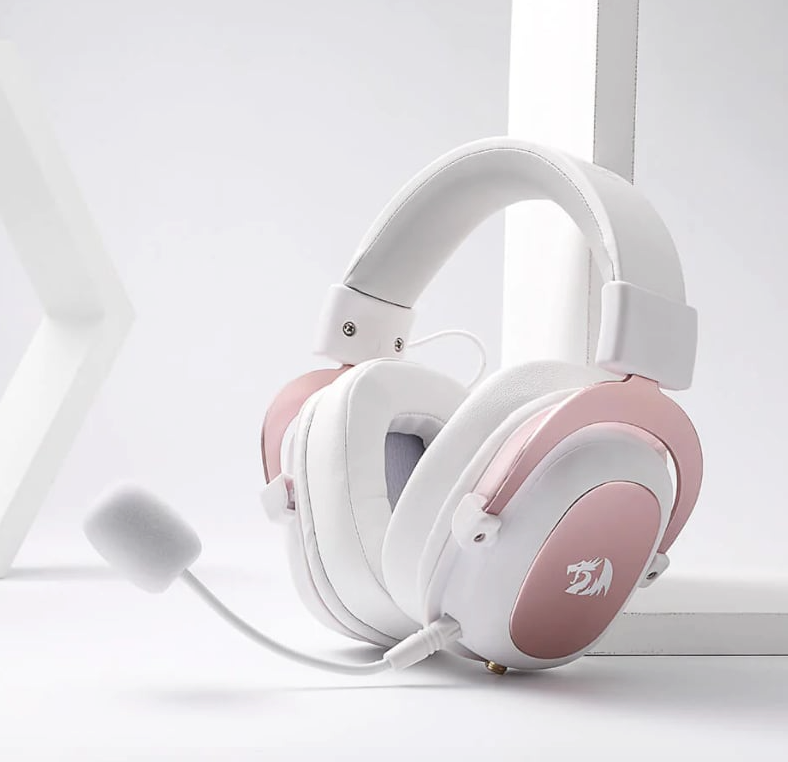 Redragon Over Ear Zeus 2 USB Wired Gaming Headset – White