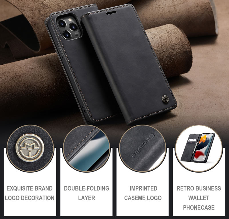 CaseMe iPhone 13 Pro Max Flip Wallet Case