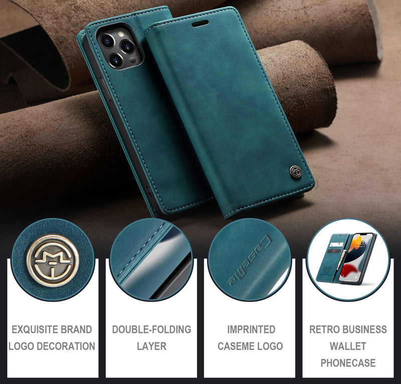 CaseMe iPhone 13 Pro Max Flip Wallet Case