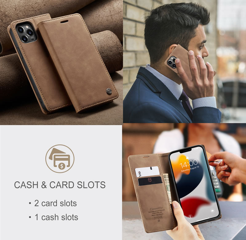 CaseMe iPhone 13 Pro Max Flip Wallet Case