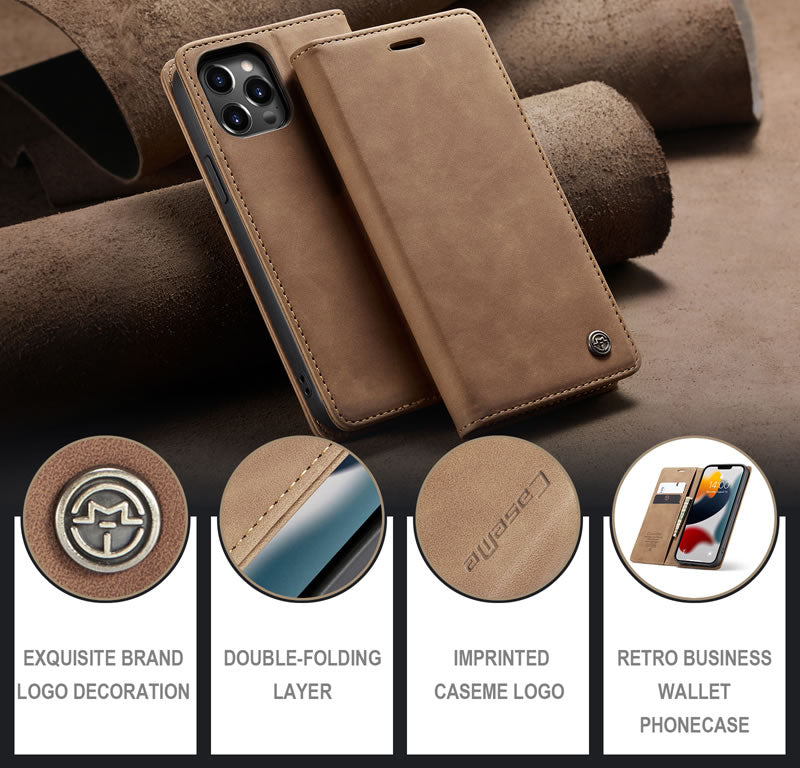 CaseMe iPhone 13 Pro Max Flip Wallet Case