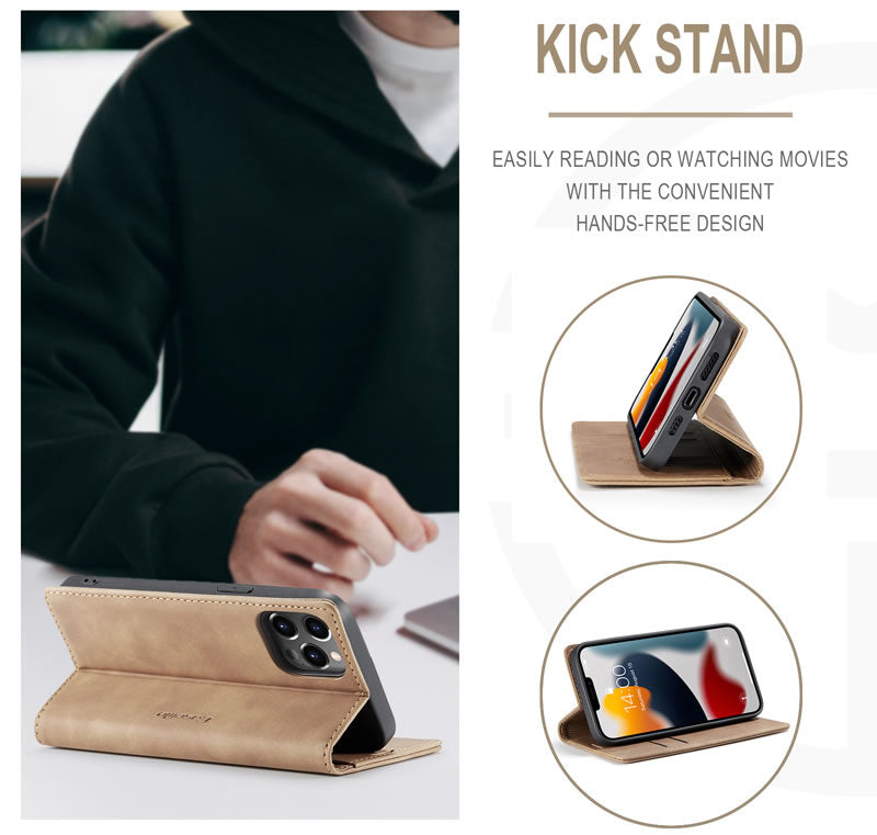 CaseMe iPhone 13 Pro Max Flip Wallet Case