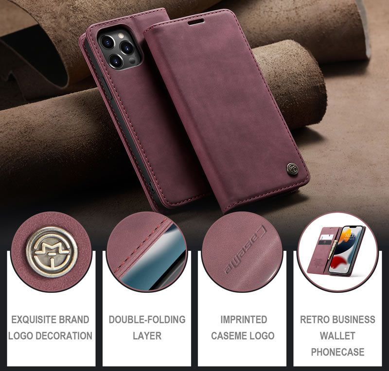 CaseMe iPhone 13 Pro Max Flip Wallet Case