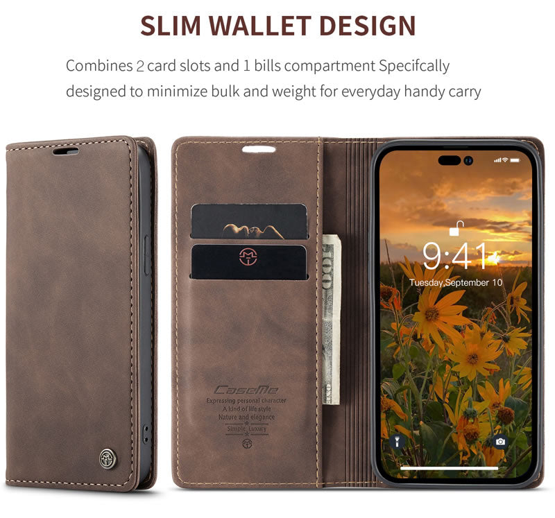 CaseMe iPhone 14 Pro Flip Wallet
