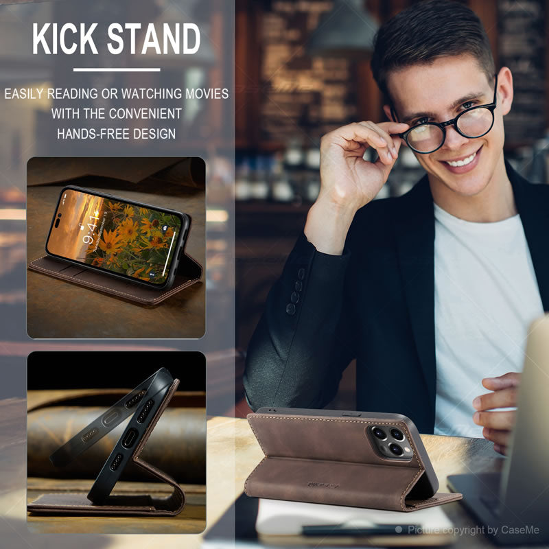 CaseMe iPhone 14 Pro Flip Wallet