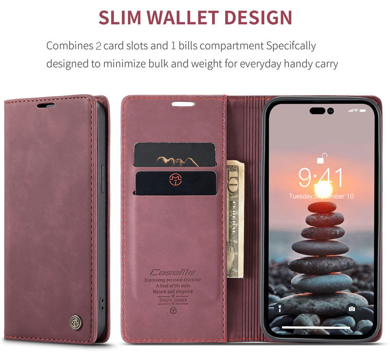 CaseMe iPhone 14 Pro Flip Wallet