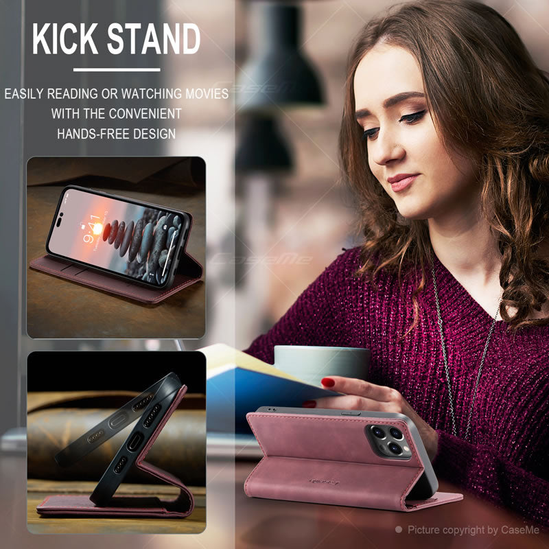 CaseMe iPhone 14 Pro Flip Wallet
