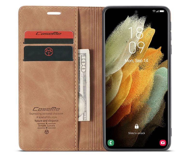 CaseMe Samsung S21 Ultra Flip Wallet Case