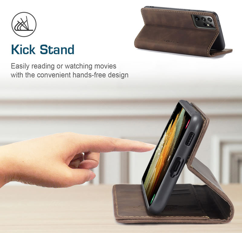 CaseMe Samsung S21 Ultra Flip Wallet Case