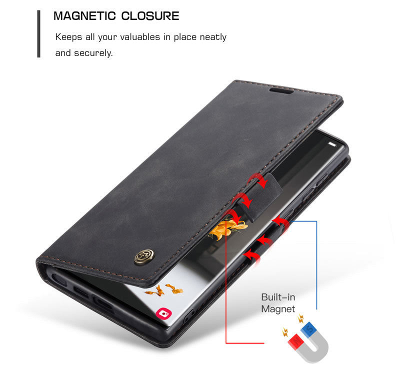 CaseMe Samsung Galaxy S22 Ultra Flip Wallet Case