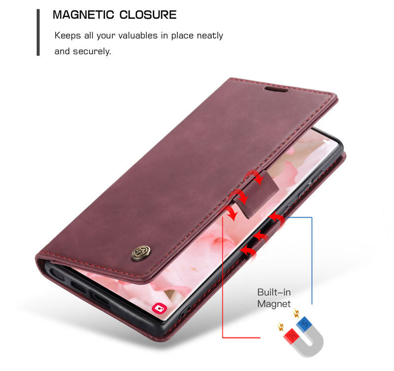 CaseMe Samsung Galaxy S22 Ultra Flip Wallet Case