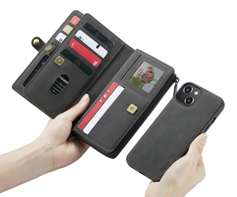 CaseMe iPhone 13 Mini Premium Flip Wallet Case