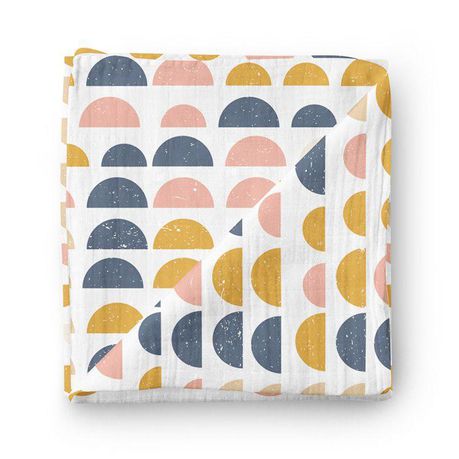 JenJen's Bamboo & Cotton Swaddle Blanket -Half Circles - Quikstix