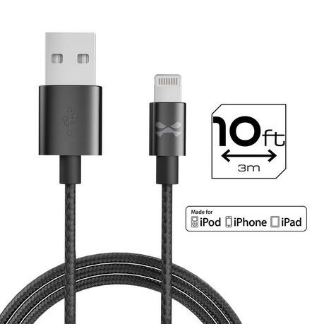 Ghostek Lightning 3m Fast Charging Braided Cable