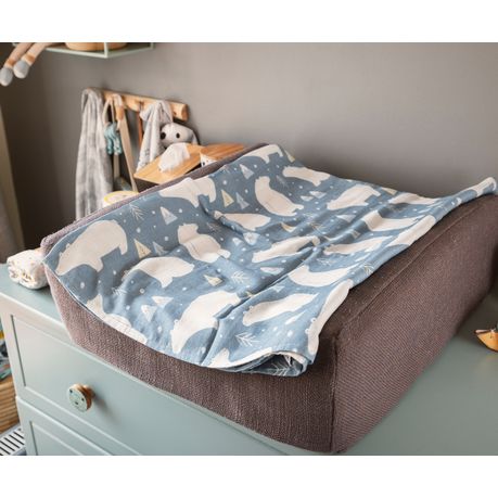 JenJen's Swaddle Blanket - Polar Bear Forest - Quikstix