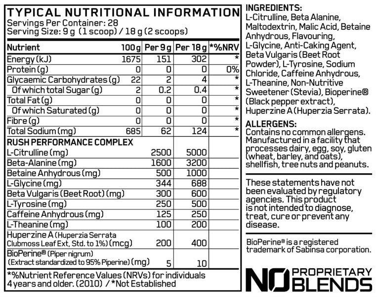 Alpha Sports Nutrition Rush Pre Workout Sour Worms