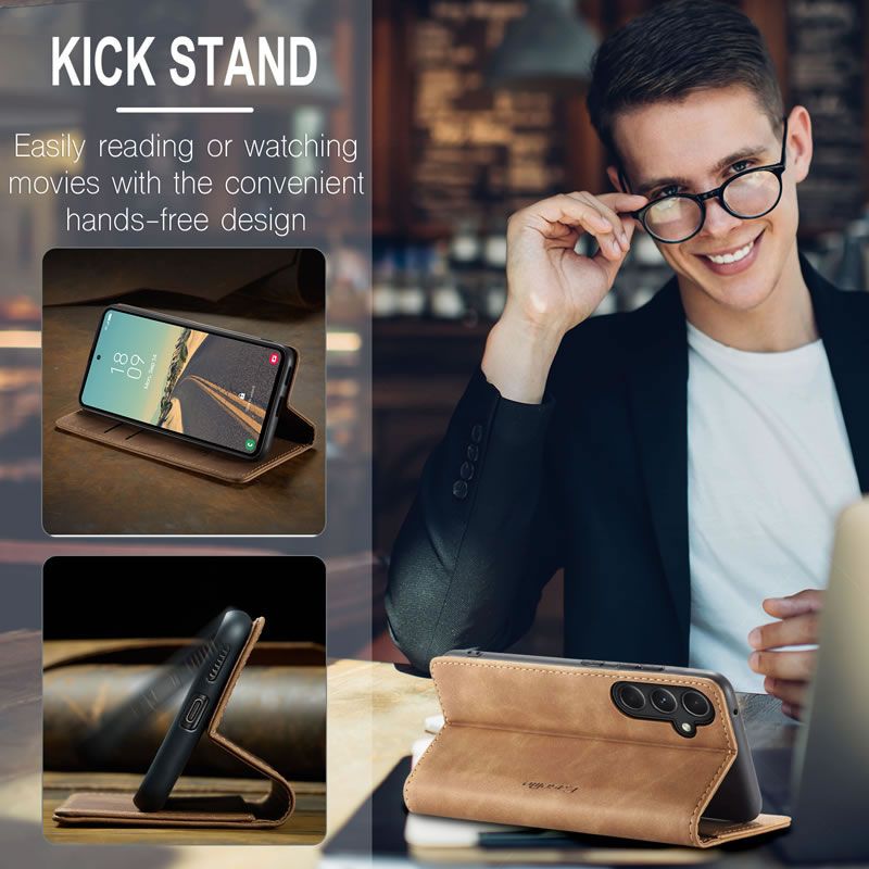 Caseme Flip Cover Compatible with Samsung S24 FE