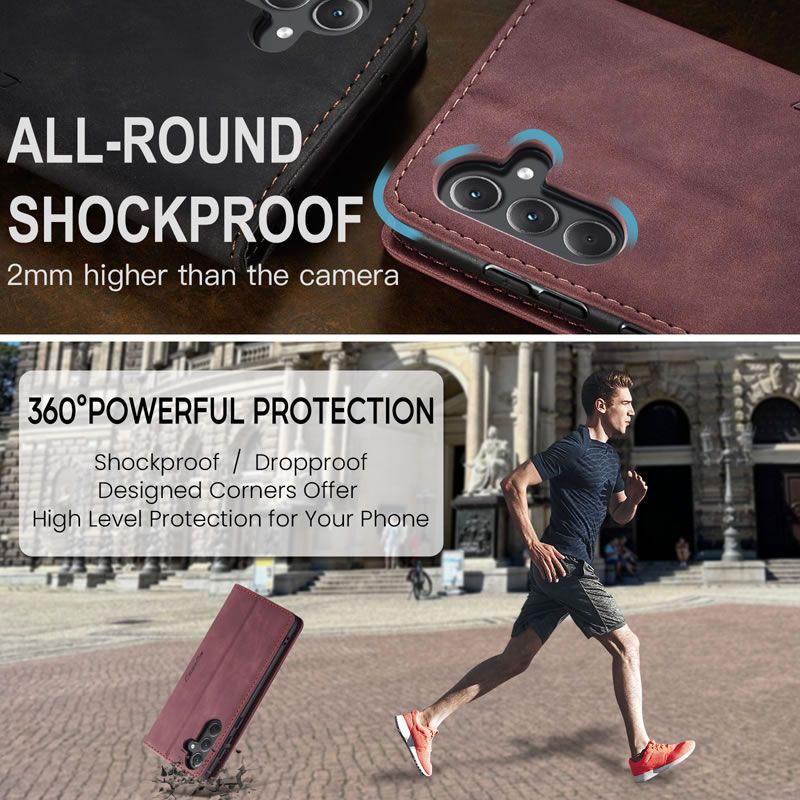 Caseme Flip Cover For Samsung A55 5G