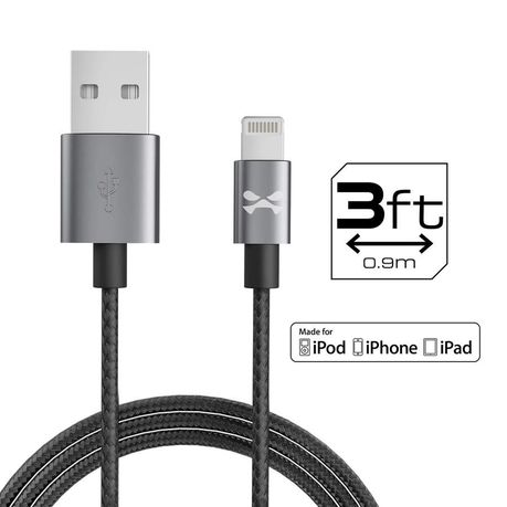 Ghostek Lightning 1m Fast Charging Braided Cable