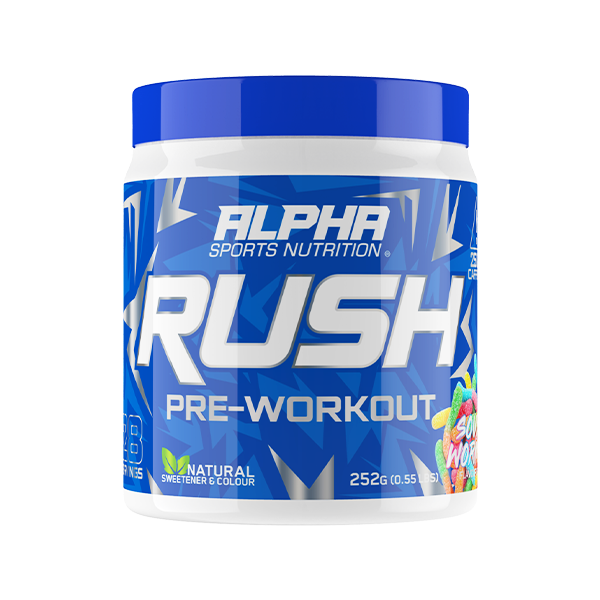 Alpha Sports Nutrition Rush Pre Workout Sour Worms 