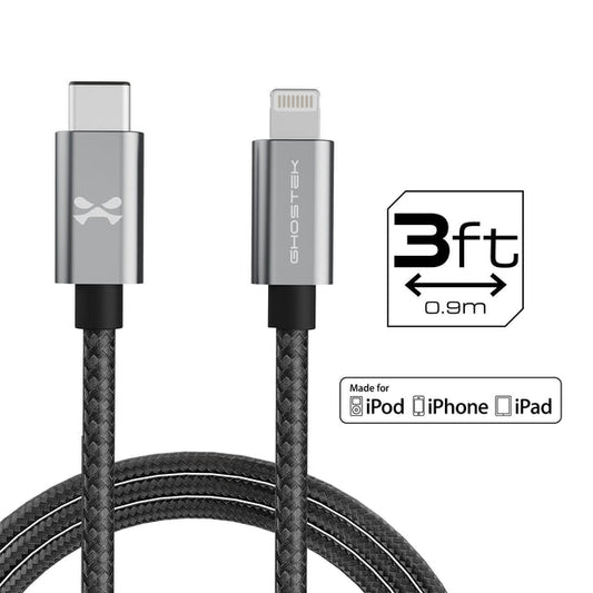 Ghostek USB-C to Lightning Fast Charging Braided Cable