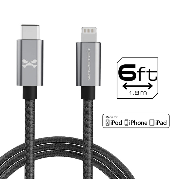 Ghostek USB-C to Lightning Fast Charging Braided Cable