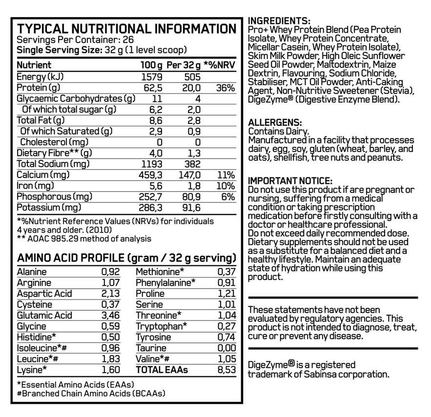 Alpha Sports Nutrition Vanilla Whey Pro+