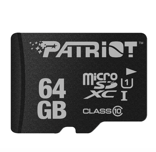 Patriot LX CL10 64GB Micro SDHC Card