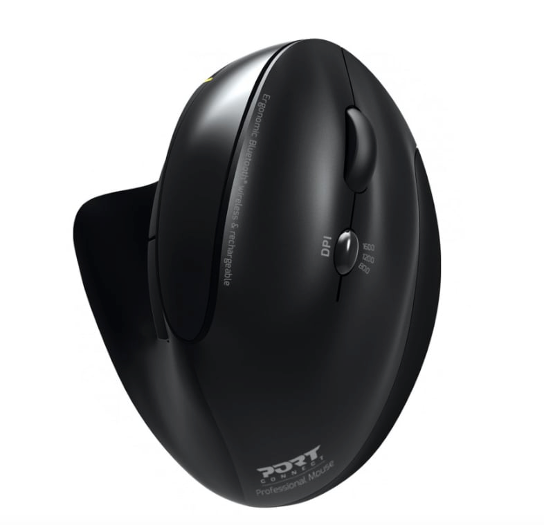 Port Connect Bluetooth Wireless Rechargeable Ergonomic Mouse